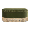 Serena - Contemporary Design Oval Storage Bench Ottoman by HouseOfZazla