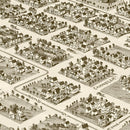 Vintage Map of Denison, Texas 1891