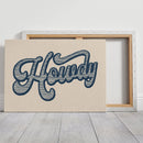 Howdy Western Typography Art – Vintage Rodeo-Style Wall Print