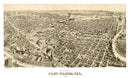 Vintage Map of Fort Worth, Texas 1891