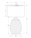 Lighting, Table Lamp, Resin, Contemporary - Cream by HouseOfZazla
