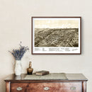 Vintage Map of Greenville, Texas 1886