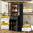 Bathroom Storage Cabinet, Adjustable Shelves & Drawer, Freestanding Tower by HouseOfZazla