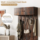 Entryway Wall Coat Rack Wall Mounted Coat Clothes Rack by LJGDeals