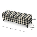 Contemporary Storage Ottoman With Seating And Storage - Black by HouseOfZazla