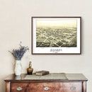 Vintage Map of Sunset, Texas 1890