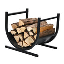 17 Inch U-Shaped Firewood Rack Steel by LJGDeals