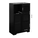 Modern Cabinet With Glass Doors And Drawer by HouseOfZazla