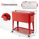 Portable Patio Cooler with Bottom Storage Shelf and Bottle Opener by LJGDeals