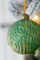 Christmas Ball Glass Decorative Hanging Ball Christmas Tree Ornaments For Holiday Party Decorations by Unique Piece Furniture