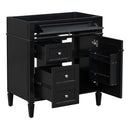Bathroom Vanity With 2 Drawers and Tip-Out Storage Cabinet by HouseOfZazla