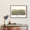 Vintage Map of Barnesville, Ohio 1899