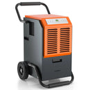 163 Pints Commercial Dehumidifier with Drain Hose and 24H Timer-Gray by LJGDeals