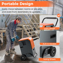 163 Pints Commercial Dehumidifier with Drain Hose and 24H Timer-Gray