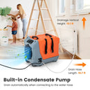 180 Pints/Day Commercial Dehumidifier with Pump and Drain Hose-Orange by LJGDeals
