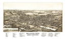 Vintage Map of Bellevue, Ohio 1880