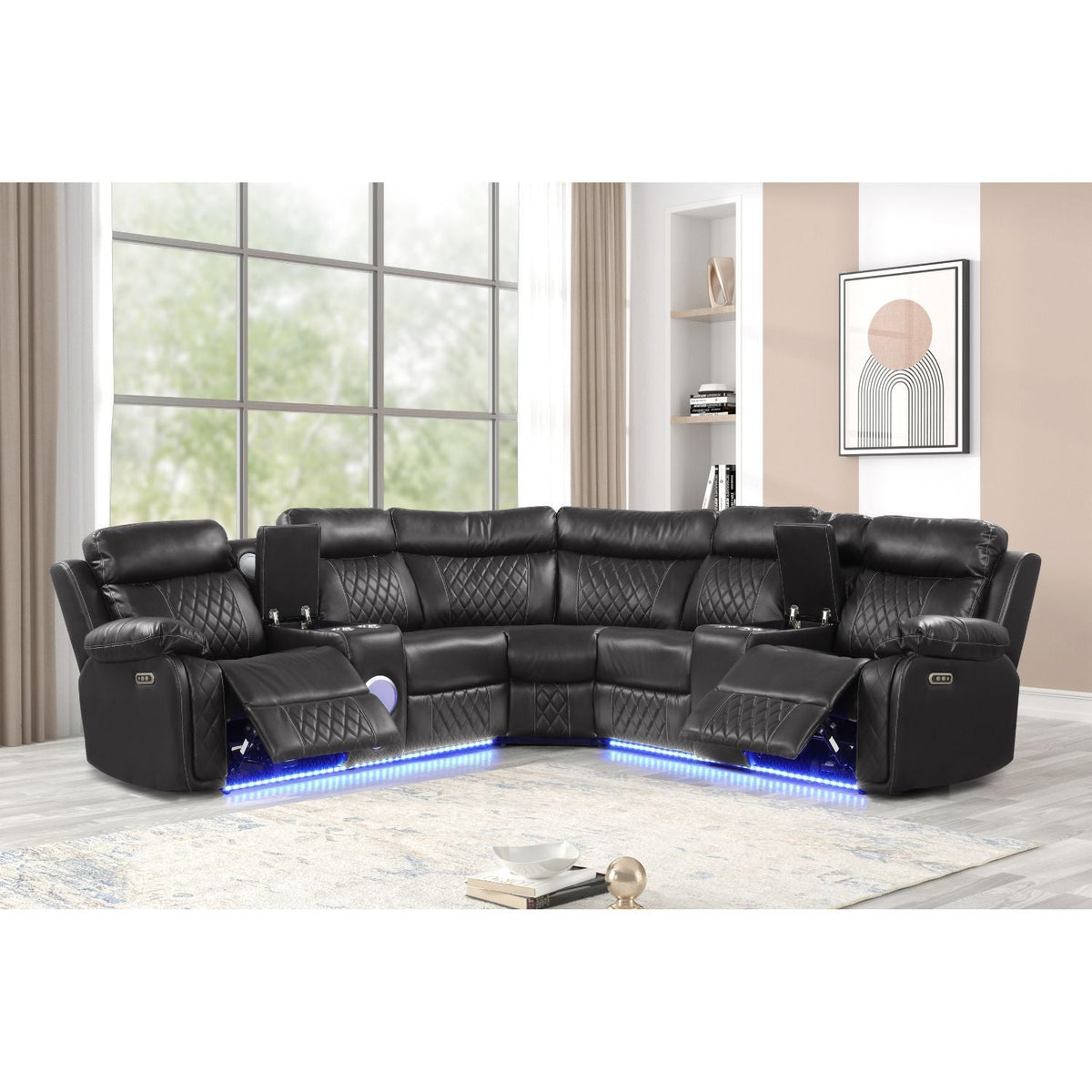 Lacrosse - Power Reclining Sectional Sofa, photo 6 of 23