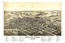 Vintage Map of Bowling Green, Ohio 1888