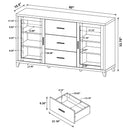 Barnaby - 4 Piece Rectangular Entertainment Center - Cappuccino by HouseOfZazla