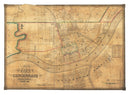 Vintage Map of Cincinnati, Ohio 1838