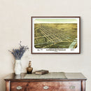 Vintage Map of Circleville, Ohio 1876