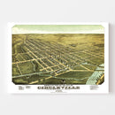 Vintage Map of Circleville, Ohio 1876