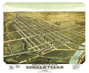 Vintage Map of Circleville, Ohio 1876