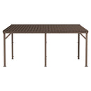 10'x16' Hardtop Lean-To Gazebo with Gutters by HouseOfZazla