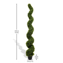 Artificial Outdoor UV Resistant Plastic Boxwood Topiary Spiral Tree by HouseOfZazla