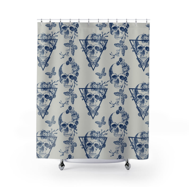 "Memento Mori" Cloth Shower Curtain