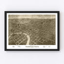 Vintage Map of Columbus, Ohio 1872