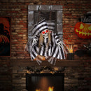 Animated Halloween Decoration 18 Inch Hanging Skull Prisoner by LJGDeals