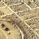 Vintage Map of Elyria, Ohio 1868