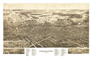 Vintage Map of Findlay, Ohio 1889