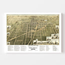 Vintage Map of Galion, Ohio 1891