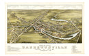 Vintage Map of Garrettsville, Ohio 1883