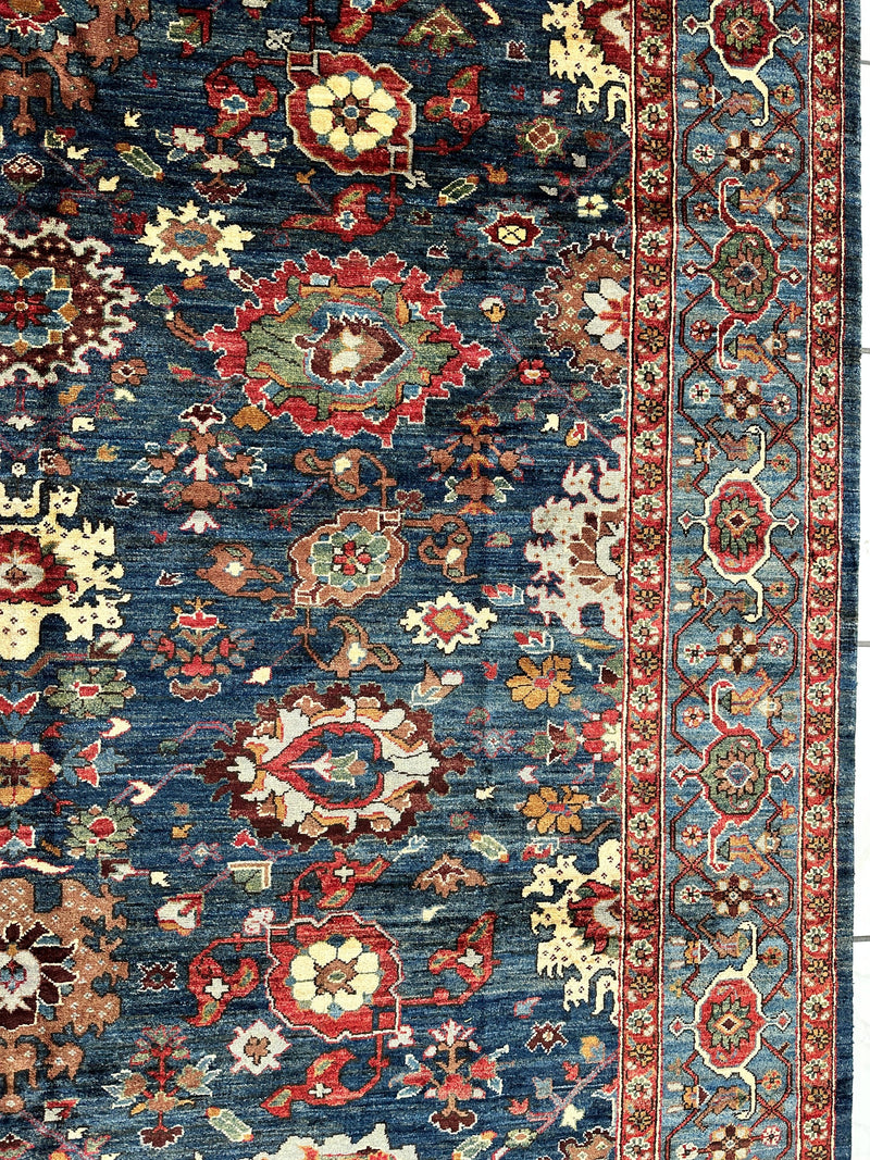 Trasitional Serapi Ghazni Wool Rug – 8' x 10’ – Intricate Floral Design