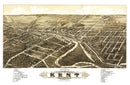 Vintage Map of Kent, Ohio 1882