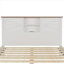 3-Piece Full Size Farmhouse Platform Bed Set with Storage