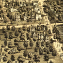 Vintage Map of Sandusky, Ohio 1884