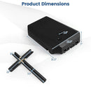 165 LBS Cantilever Umbrella Base with Wheels and Cross Base by LJGDeals