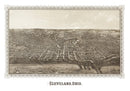 Vintage Map of Lima, Ohio 1892