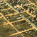 Vintage Map of Massillon, Ohio 1870