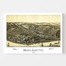 Vintage Map of Mingo Junction, Ohio 1899