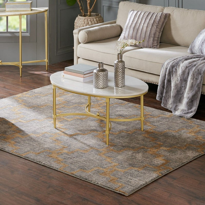 Bordeaux - Coffee Table - White / Gold, photo 2 of 7