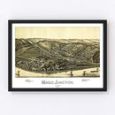 Vintage Map of Mingo Junction, Ohio 1899