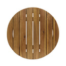 Porto Outdoor Club Chair and Acacia Side Table, Teak+Beige