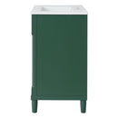 Bathroom Vanity With Sink, Freestanding Storage Cabinet & 2 Drawers And Soft Closing Door, Solid Legs, Frame, Basin,