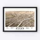 Vintage Map of Niles, Ohio 1882