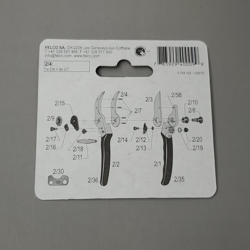 FELCO Swiss Made Pruner Replacement Anvil Blade With Rivets 2/4 (New)